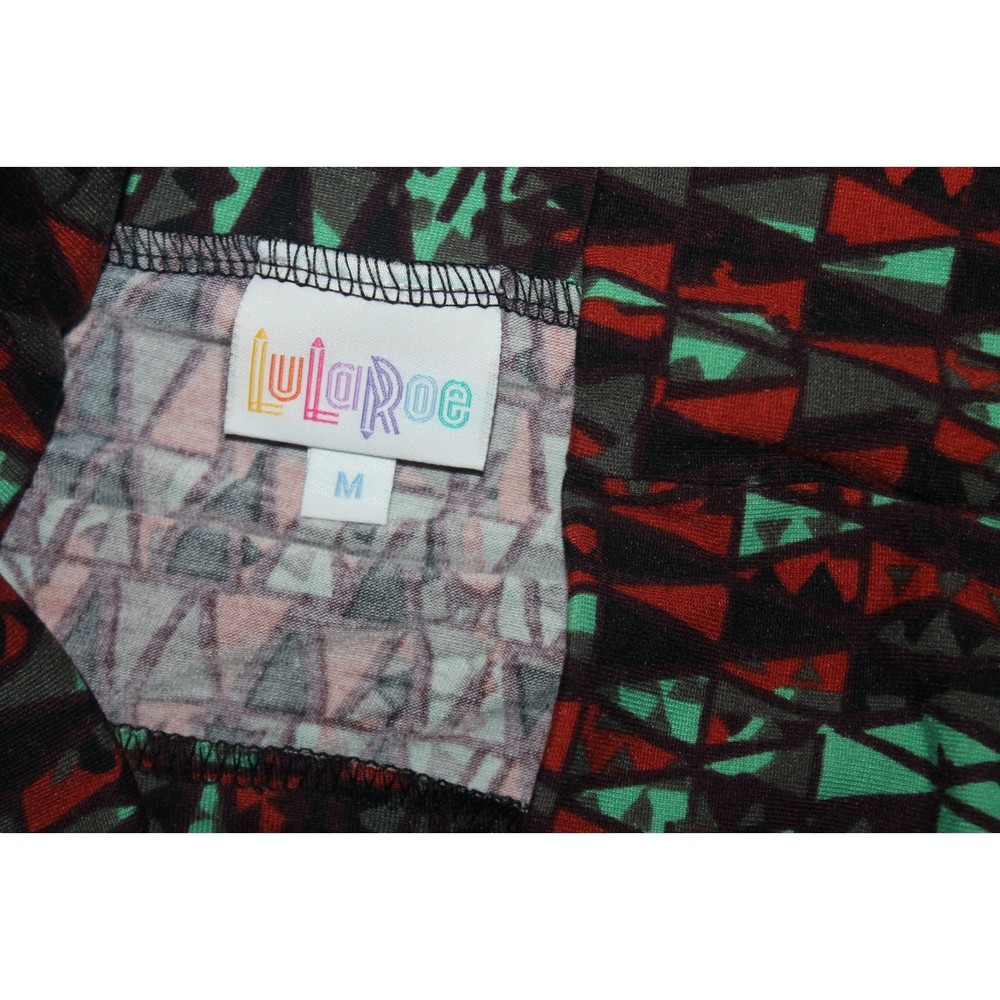 LulaRoe Size Medium Maxi Dress Geometric Design Flaired - Picture 3 of 5